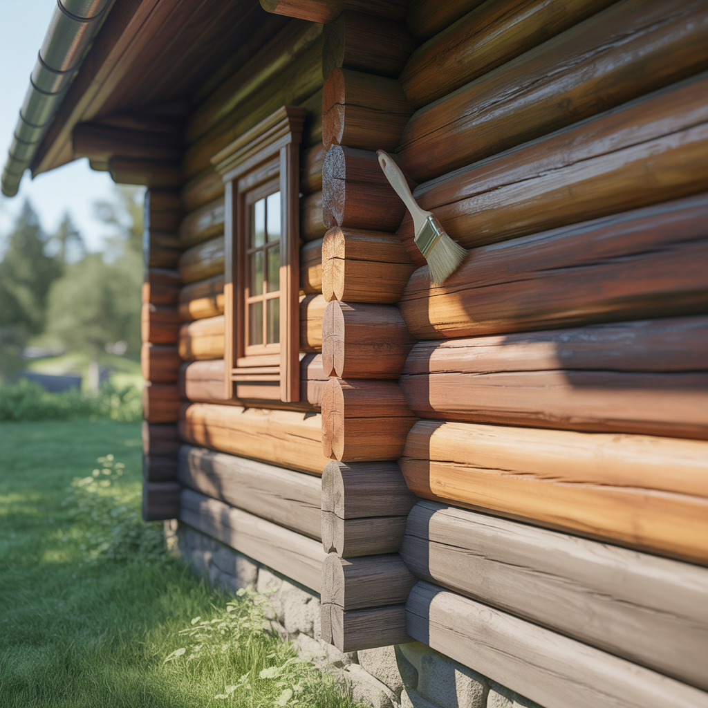 9.Hur malar du ett timmerhus for att bevara traets naturliga skonhet